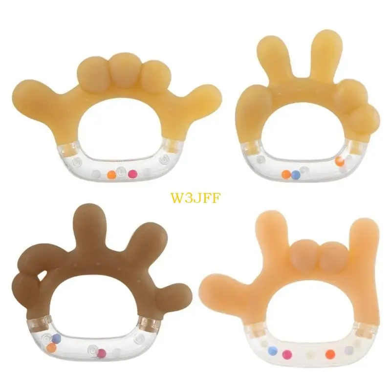 W3JF Baby Battle Juguete para Baby Baby Baby Baby Tail para desarrollo sensorial Masticando juguete Shaking & Showing Toy