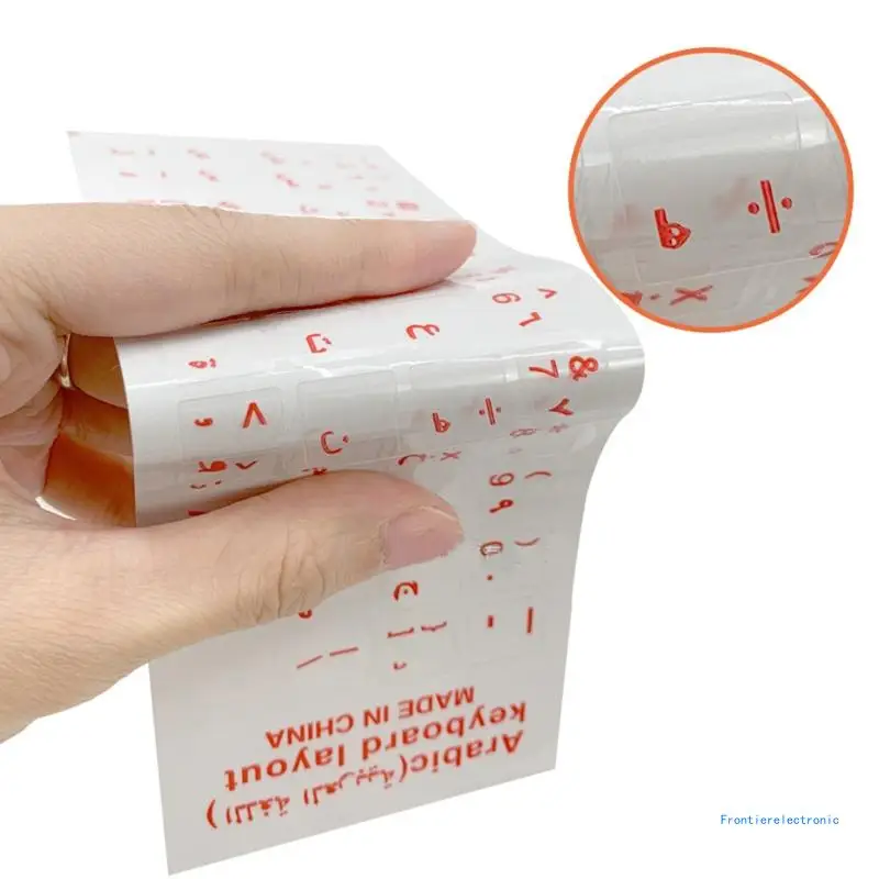 Wear-resistant Keyboards Stickers Letter Arabic Replacement for Laptop PC DropShipping