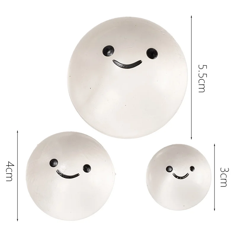 Giocattolo Squishy di cristallo trasparente Kawaii Morbido Fufu Frutta Sensoriale Agitarsi Palla di gelatina per alleviare lo stress Forma realistica Giocattolo da spremere
