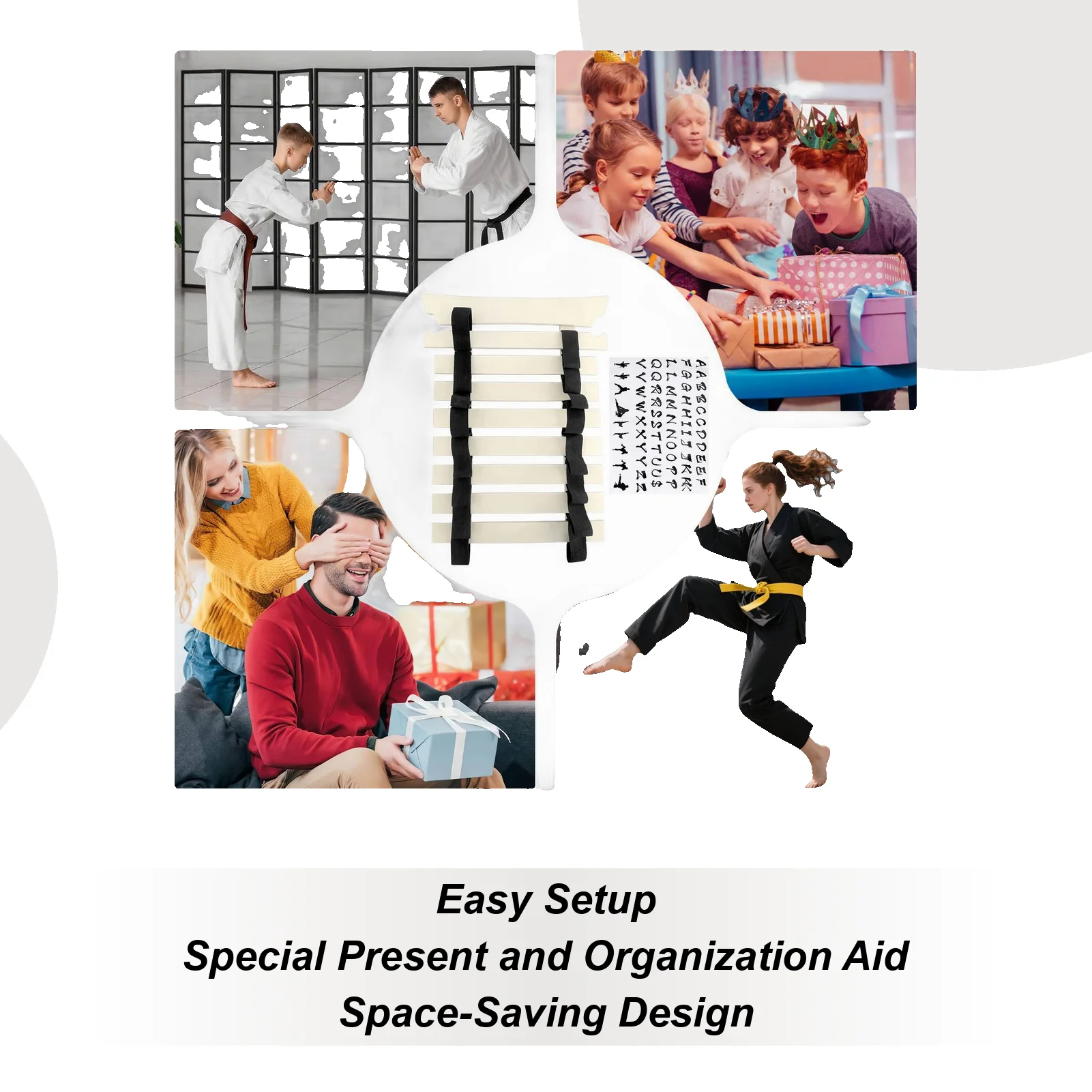 8 Karate Belt Display Racks With Hooks And Stickers Taekwondo Belt Display Racks Adult Martial Arts Belt Storage Rack