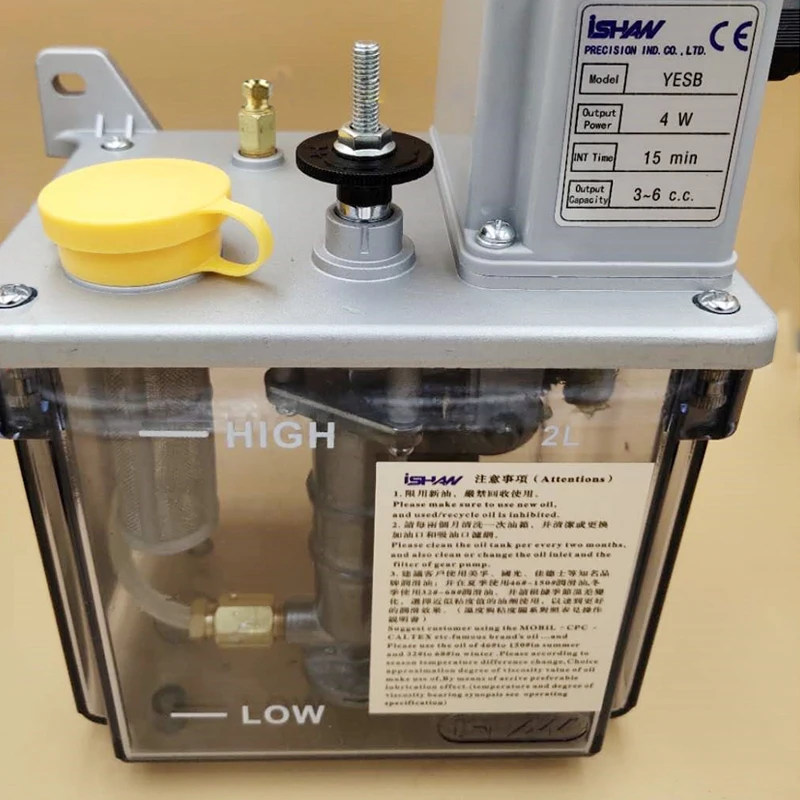 Imagem -06 - Lubrificador Intermitente 2l Lubrifica a Bomba de Óleo 110v 220v 4w Yesb Elétrica Lubrifica o Tempo de Int 10 15 30 60min Opcional o