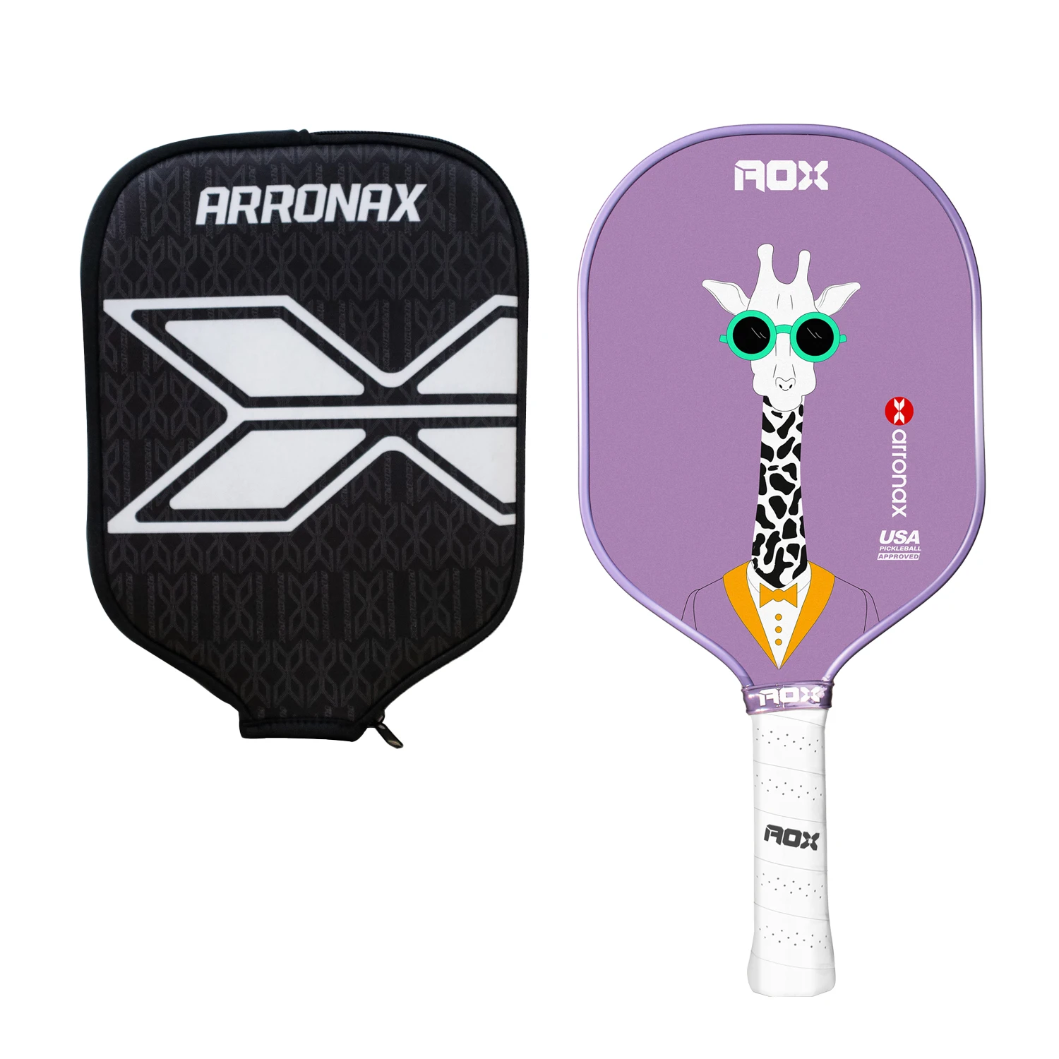 Arronax Kids Pickleball Paddle Child-friendly Fiberglass Giraffe pattern Lightweight Honeycomb Core Pickleball Gift for Children