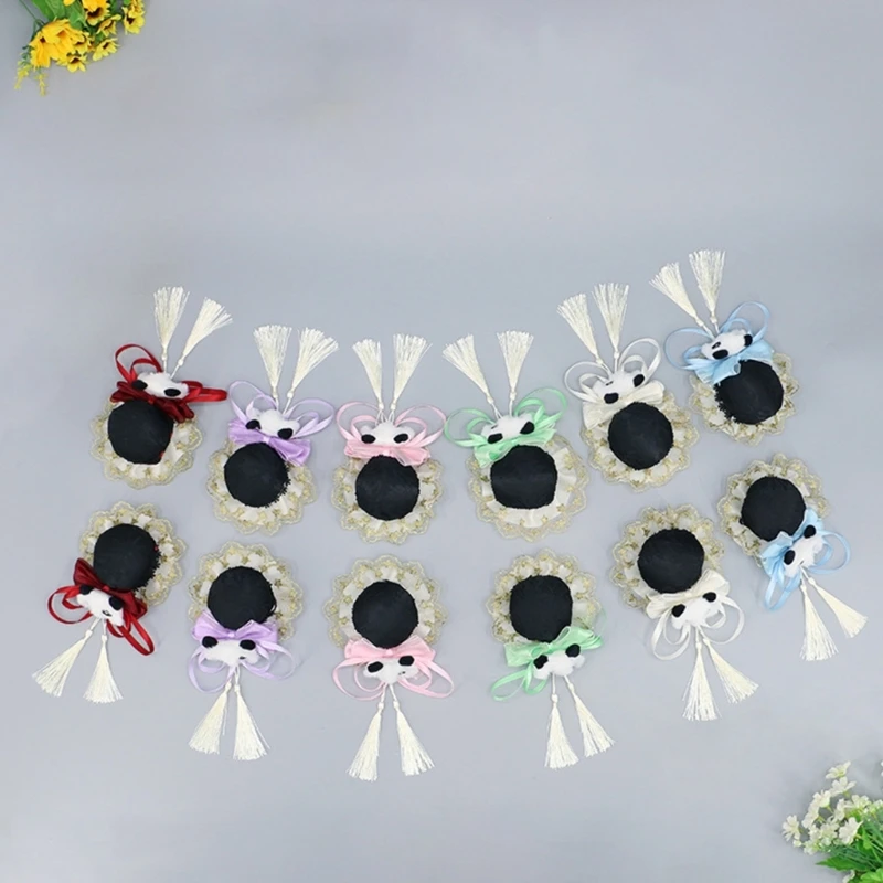 Plush Panda Hair Clip Handmade Hair Accessory Cute Decors Lolitas Cosplays Hairpin Hair Barrettes for Women Girls