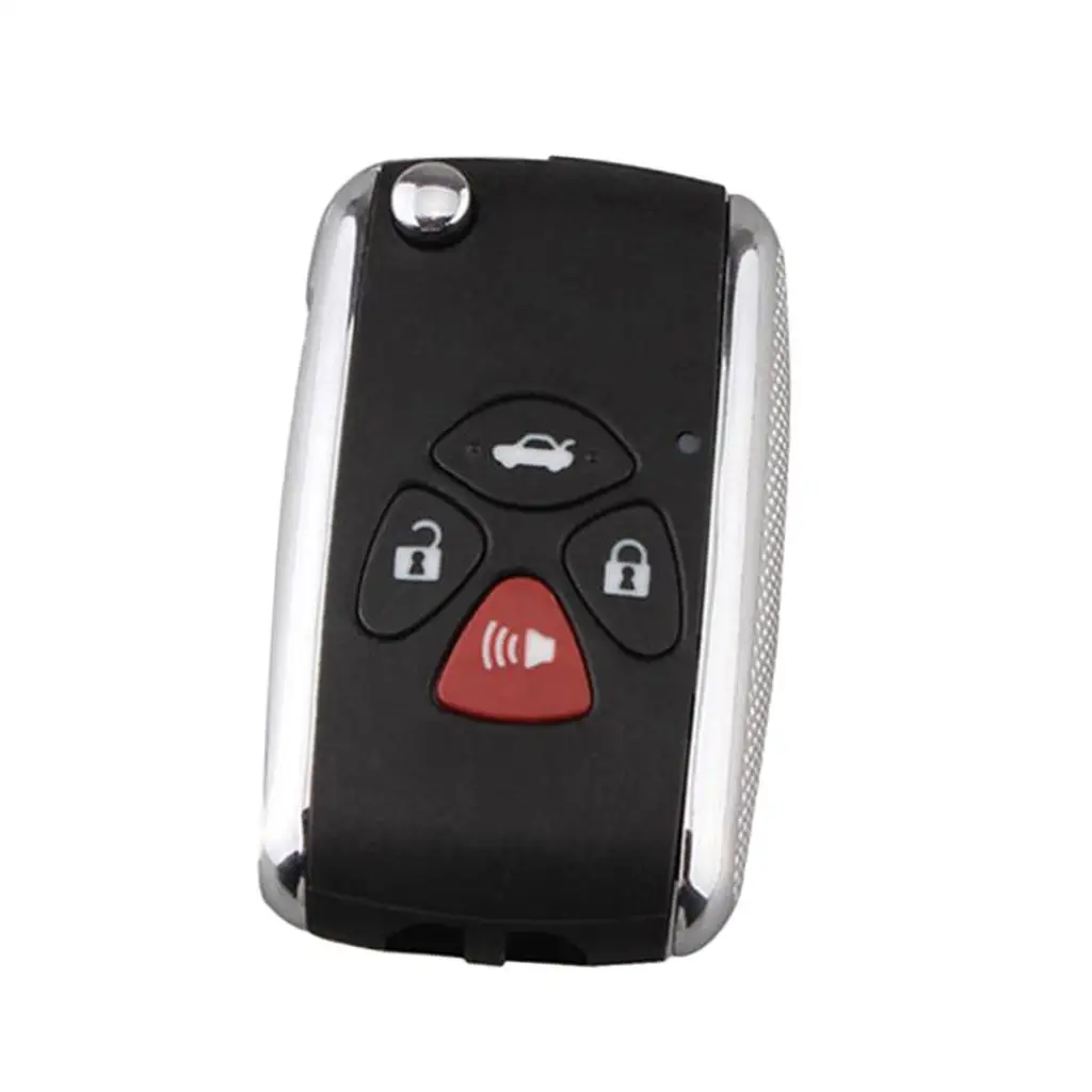 4 Buttons Flip Remote Fob Key Case Shell for Corolla