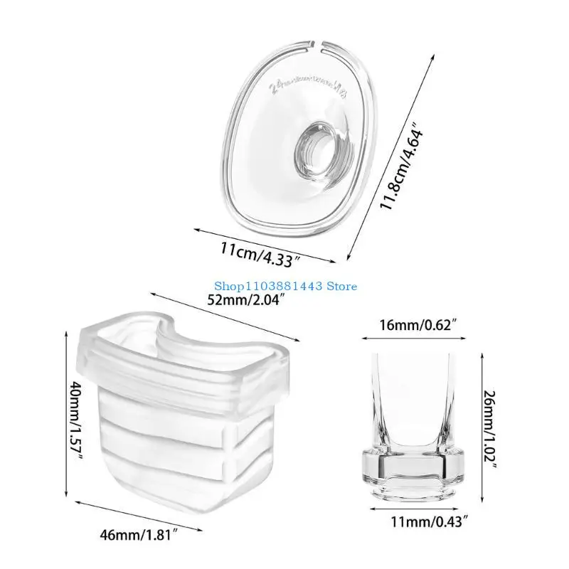Q6RE 4in1 شفة وحاجز سيليكون وجامع الحليب منقار البط صمامات القرن لاستبدال المضخة الكهربائية S21 S18 #6