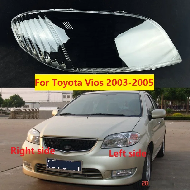 

Налобный фонарь для Toyota Vios 2003 2004 2005, корпус фары, крышка, абажур, прозрачный налобный фонарь, затенение, замена оригинальных стеклянных линз