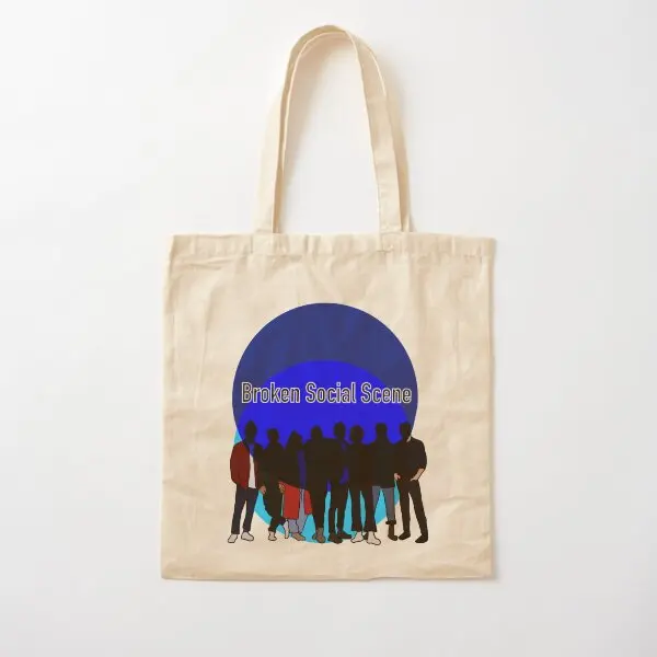 Broken Social Scene Band Art Cotton  Canvas Bag Printed Ladies Grocery Unisex Tote Fabric Shopper Designer Fashion Casual