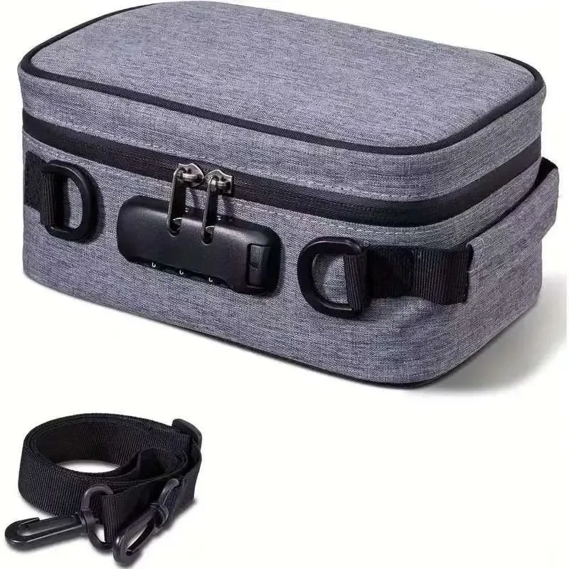 

Deodorant Bag Combination Lock Deodorant Bag Tobacco Bag Activated Carbon Material Storage Bag.