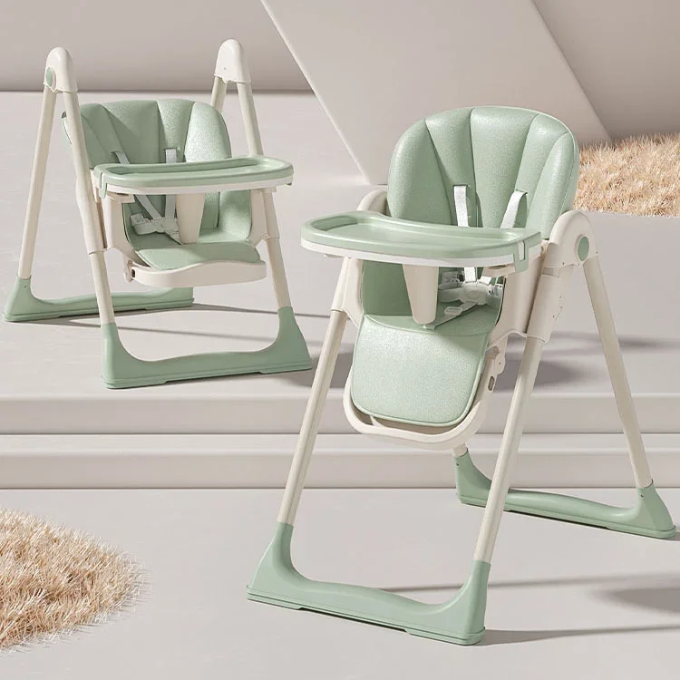 Opvouwbare Multifunctionele Hoge Stoel Baby Voeding Eten Kinderstoel Baby Hoge Stoel Eetstoel Voor Baby 'S Dineren Met Wielen