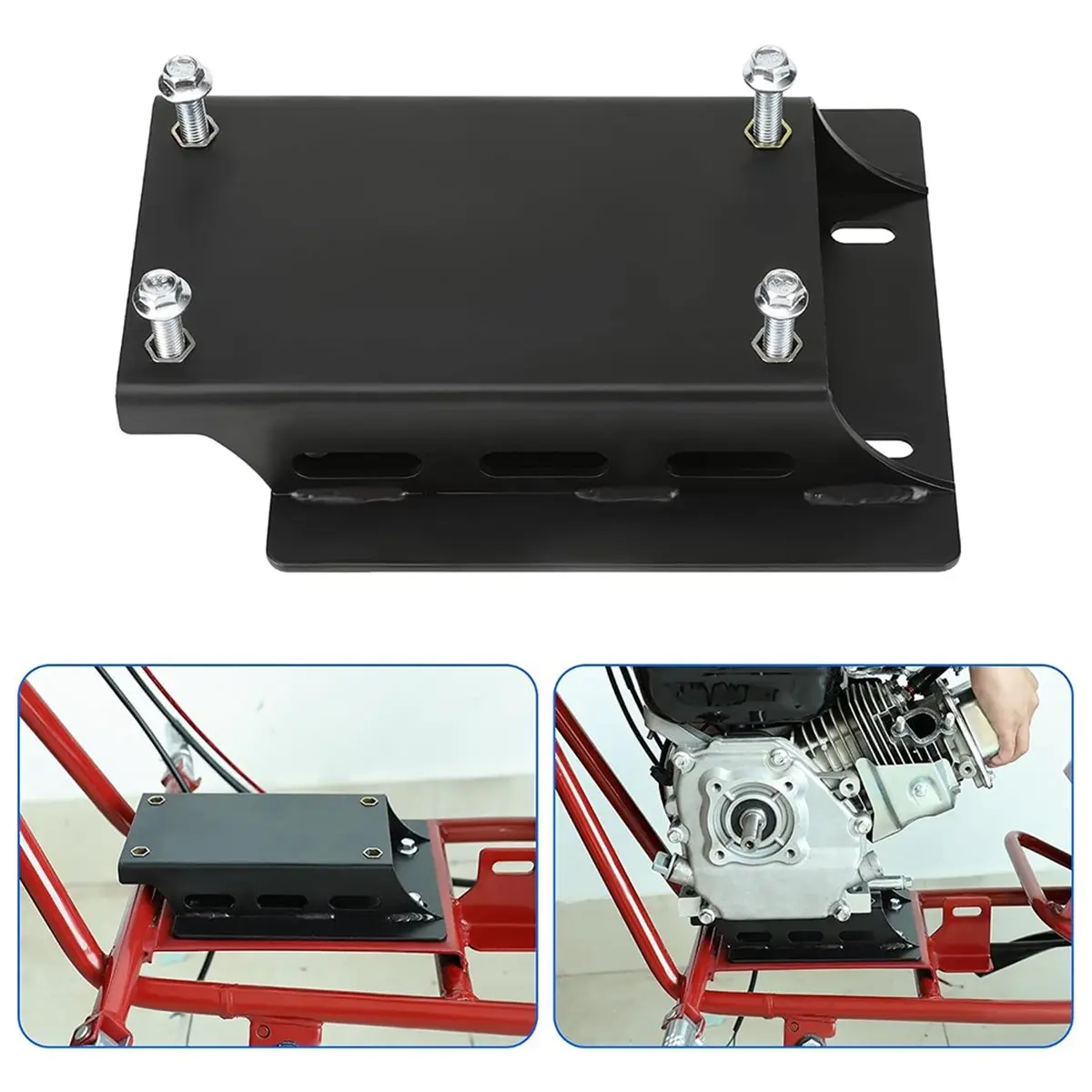 Torque Converter Motor Engine Riser Plate Kit for 212cc CT200U-EX BT200X Baja MB200 GX160 GX200