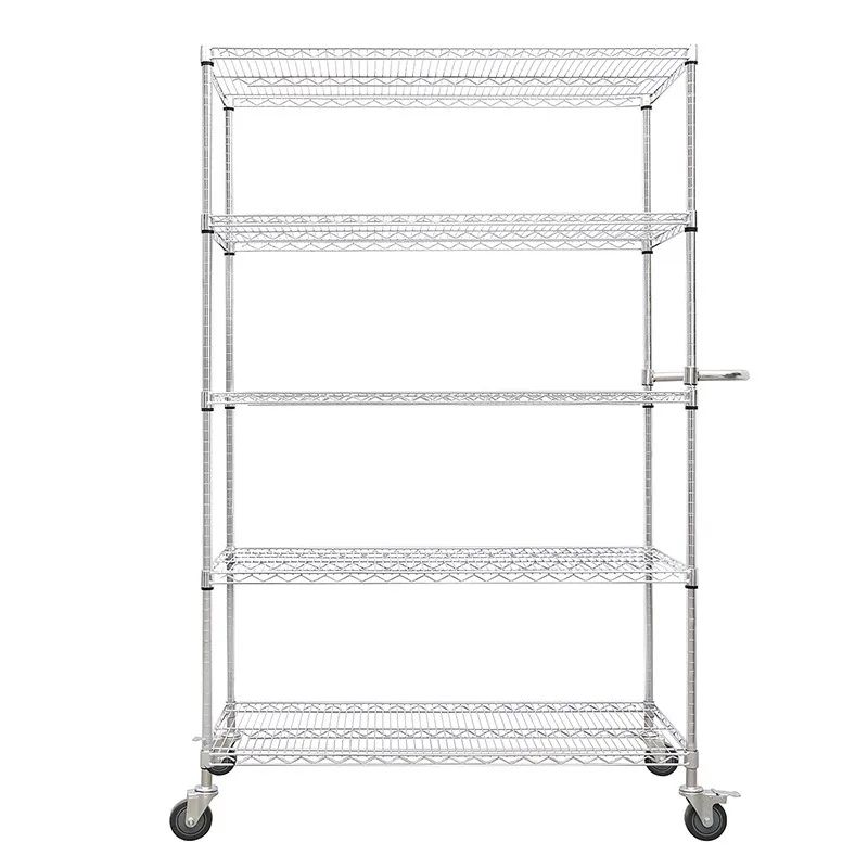Heavy Duty Storage 5 Shelf Unit 5 Layer Metal Heavy Duty Adjustable Storage Wire Rack