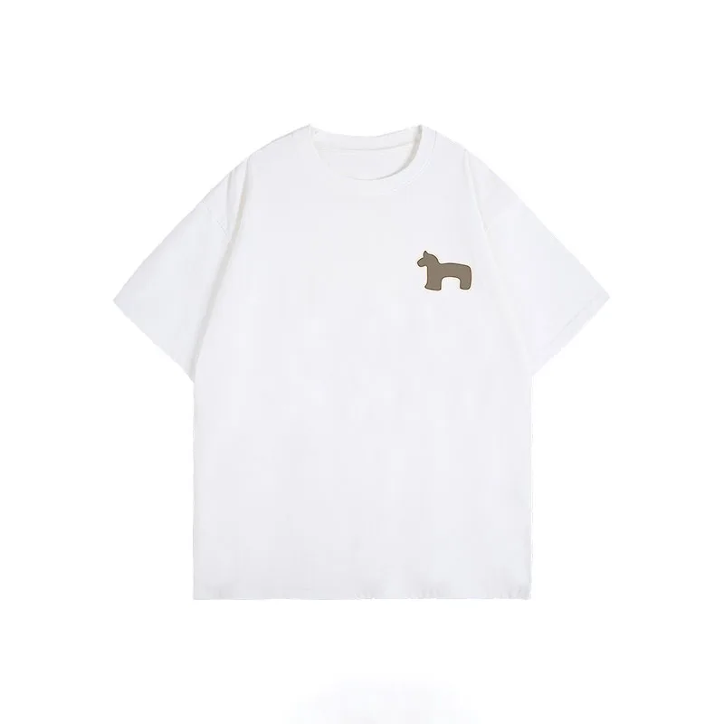

New simple style trend pure cotton short-sleeved summer new t-shirt mens and womens versatile top