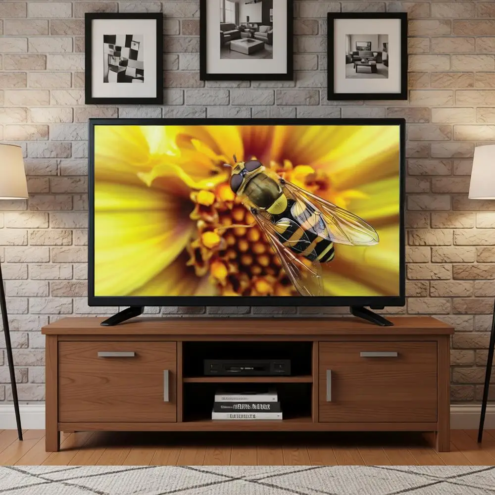 

22-дюймовый HDTV с разрешением 1080p, яркими цветами, DVD-плеером, HDMI, USB, поддержкой HDMI, USB, PC-монитором, совместимостью с AC/DC – идеальный телевизор для автодомов и кухонь