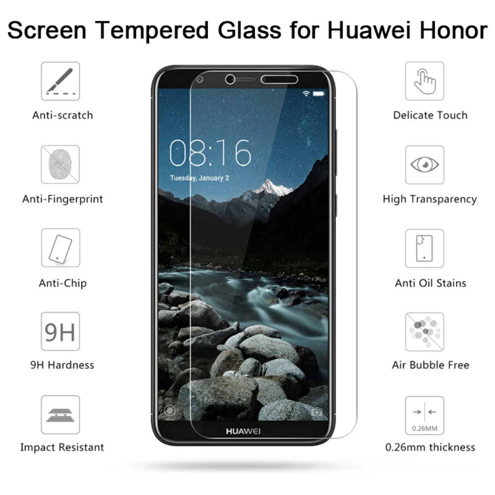 3 Pcs! Tempered Glass for Huawei Nova 5T 2S 2 Plus 3 Screen Protectors on Huawei P30 Lite P40 Lite P20 Pro Protective Glass