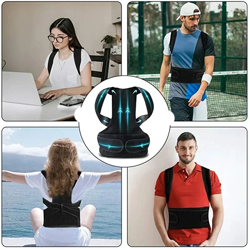

Lumbar Brace Belt Therapy Neck Women and Men Adjustable Hump Correction Back Support Shoulder