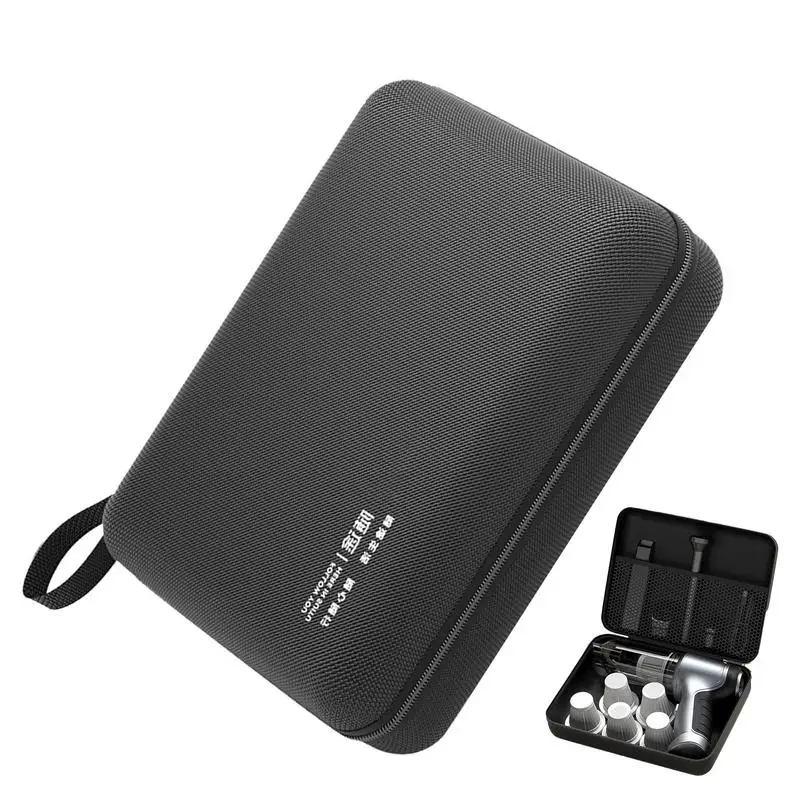 Carrying Case for Vacuum Headphone Charger Data Cable Storage Box Organizer Vacuum Cleaner Storage Bag Black Auto Accessories