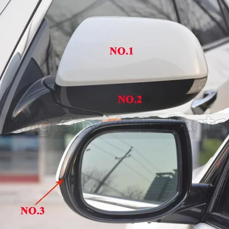 CAPQX For Honda Europe Accord Spirior 2009-2014 Side Rearview Mirror Cover Rearview Mirror Frame Glass Lens Mirror Low Cover