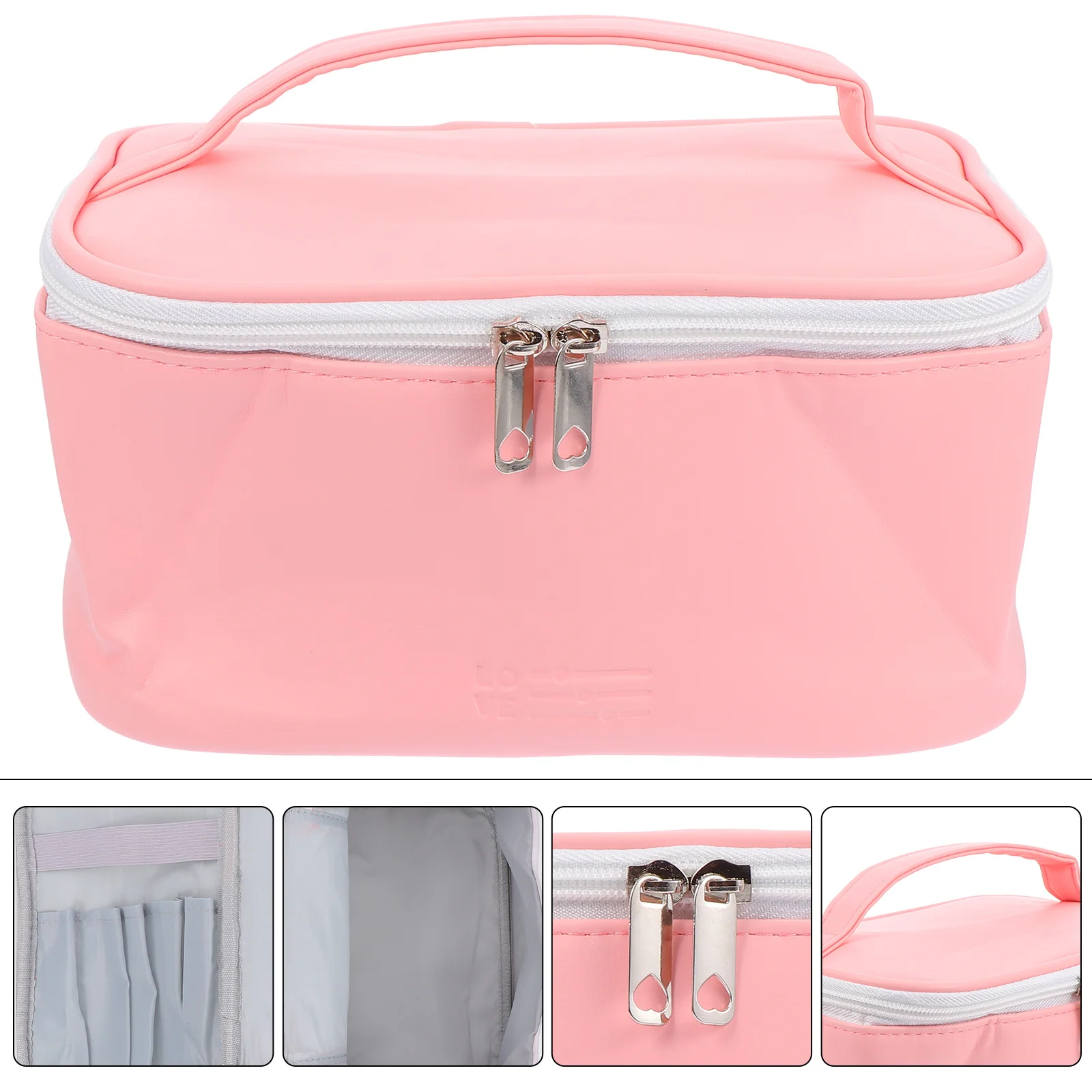 

Waterproof Bag Travel Makeup Cute Toiletry Organizer Case Face PU Storage Woman Multi-compartment