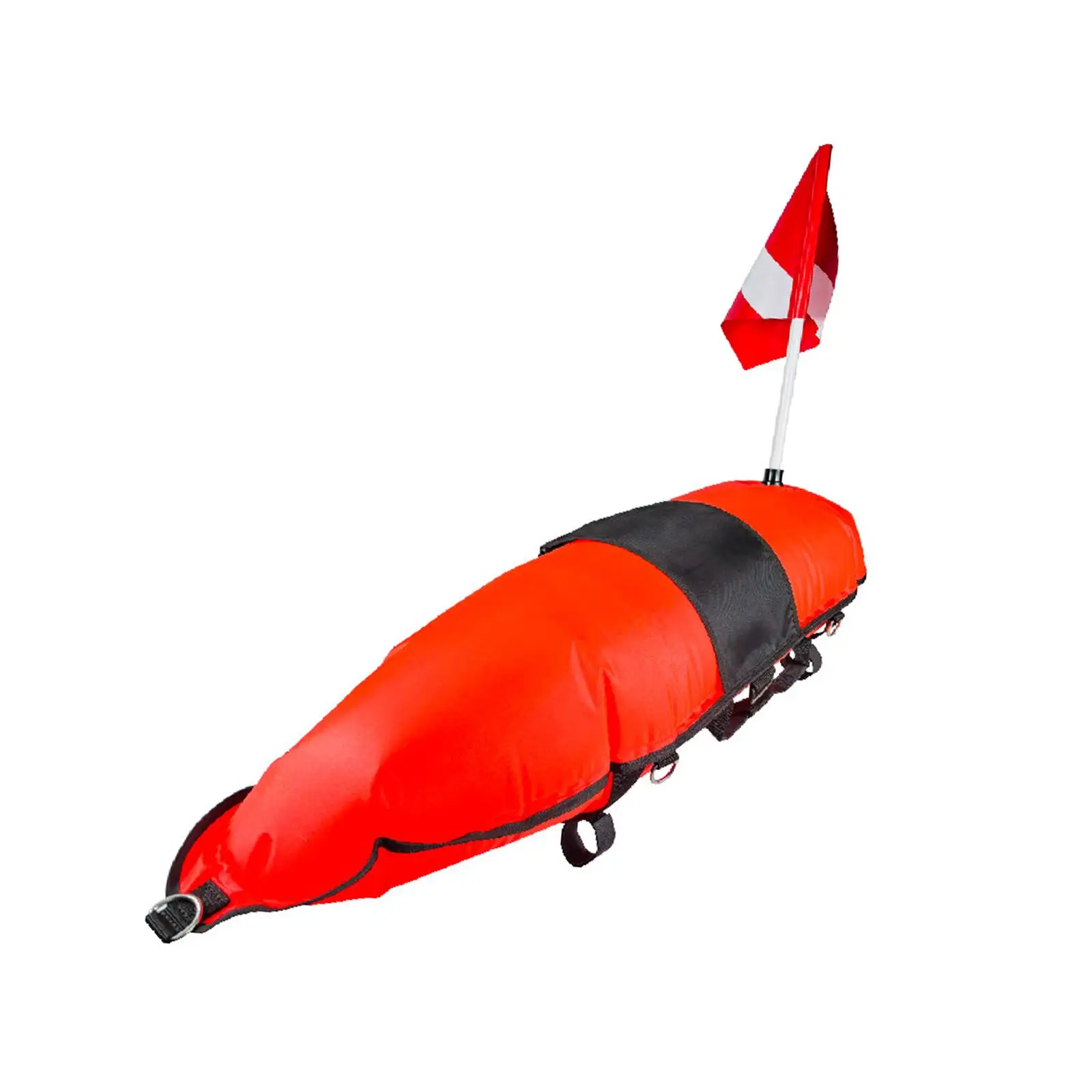 Diver Below Floater with Dive Flag Inflatable Signal Buoy for Scuba Diving Spearfishing Beach Use Portable