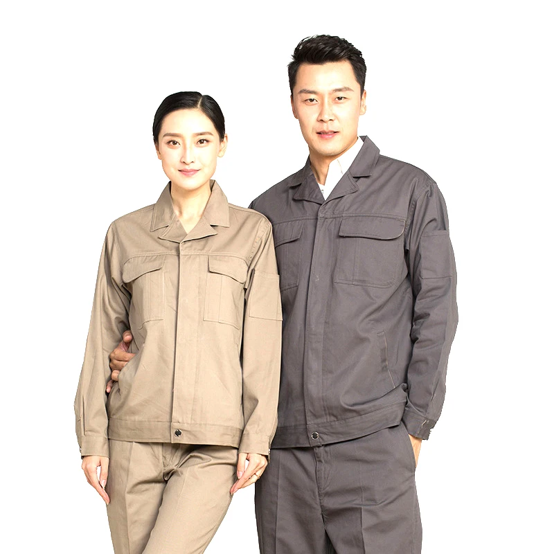 

100% Cotton Welding Suits Working Clothing Breathable Auto Repair Workshop Tooling Uniforms Mechanical Durable Worker Coverall