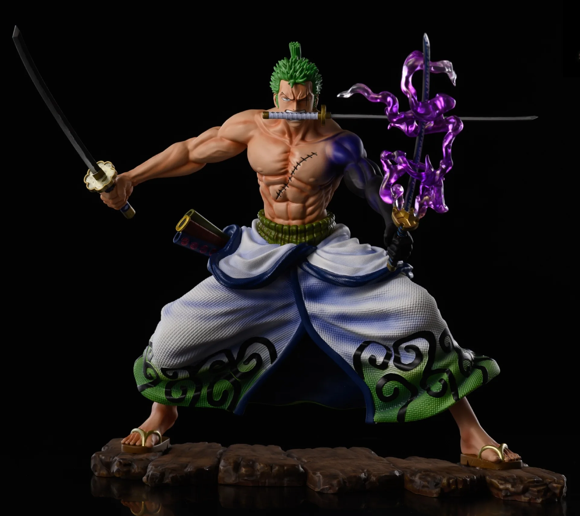 

20cm Roronoa Zoro Enma Wano Country Action Figure Anime Figurine Collection Model Doll Toys Gift