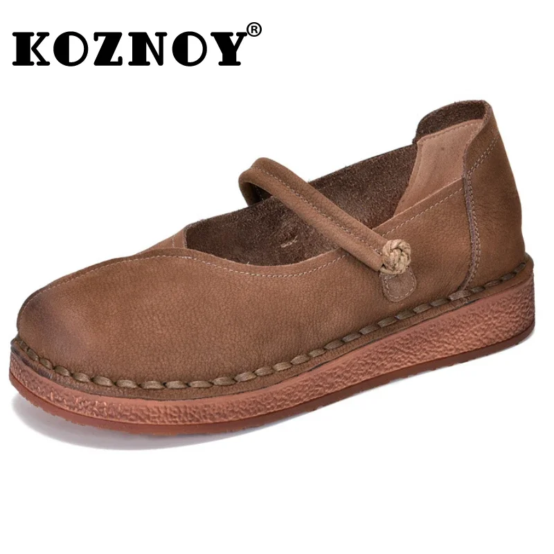 Koznoy 3cm krowa zamsz prawdziwej skóry miękkie podeszwy wygodne luksusowe etniczne mieszkania letnie damskie eleganckie płytkie mokasyny buty