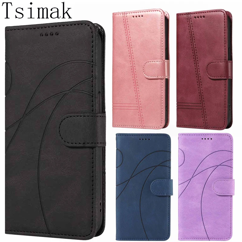 Leather Case For OPPO Find X3 Pro X5 Lite F17 F19 Pro Plus Flip Wallet Card Stand Cover for Realme Narzo 50 50A 50i Prime Fundas