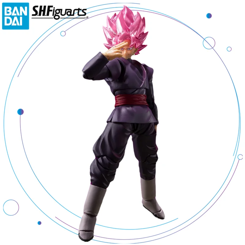 

Original BANDAI SHFiguarts Dragon Ball Super Goku Black SSR Saiyan Anime Figure Toys Genuine SHF ABS, PVC Action Figurine Gift