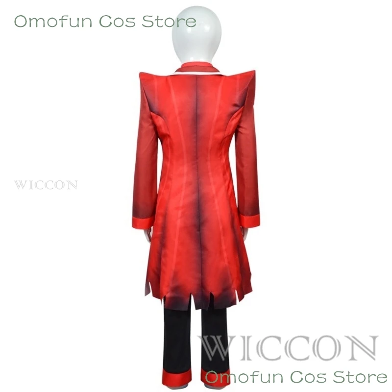 ALASTOR Cosplay Kids Size Hazbbin Anime Cosplay Costume parrucca orecchie accessori per Hotel uniforme di Halloween uomo donna giacca vestito rosso