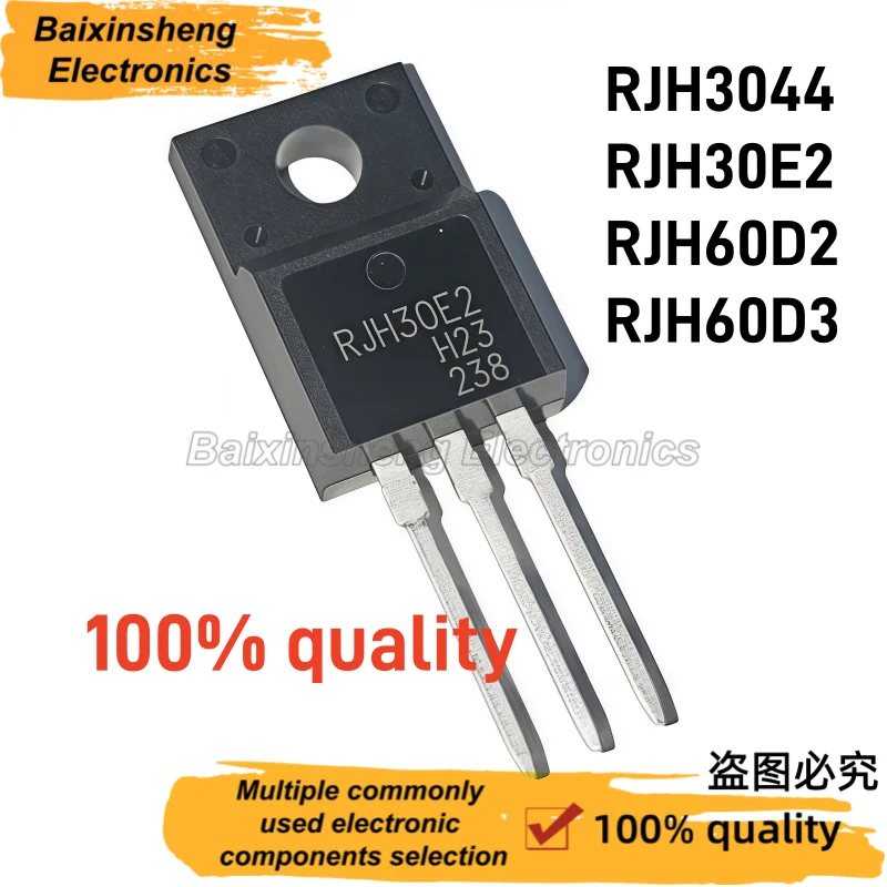10PCS 100% Quality RJH3044 RJH30E2 RJH60D2 RJH60D3 TO-220F N-Channel High-Speed Reverse-Blocking IGBT
