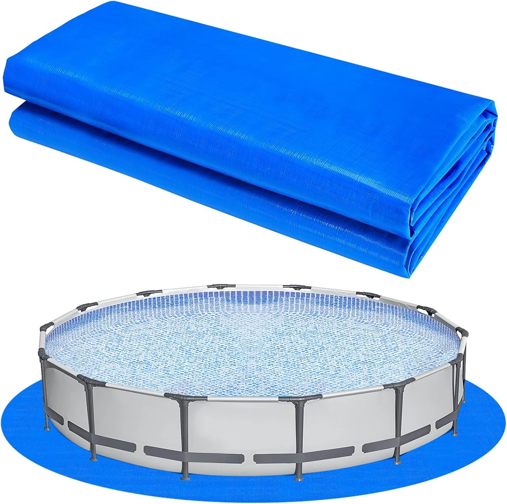 

Round/Square Pool Ground Cloth Multi Sizes Anti-Tear above Ground PE Liner Pool Pad for Frame Pool Inflatable Top Ring Pools