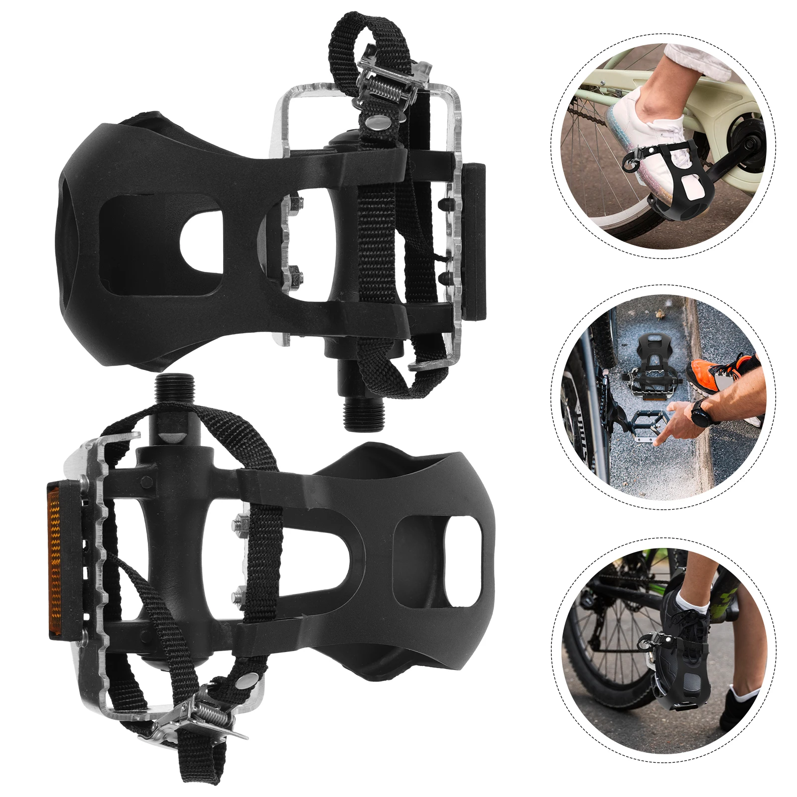 

1 Pair Bike Pedals Replaceable Bicycle Pedals Mountain Cycling Accessories Wide Nonskid Durable Lightweight Stable For