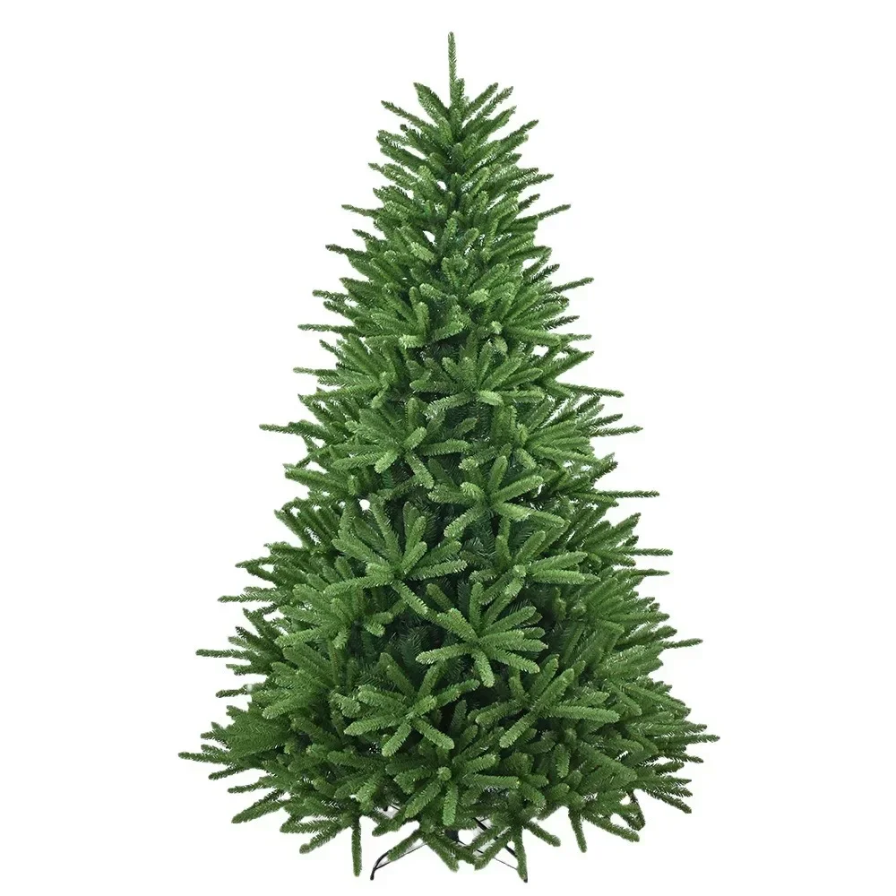 Artificial Christmas Tree Green Metal Bracket PE+PVC Material 1.2m~3m Christmas Tree New Year Christmas Atmosphere Decoration