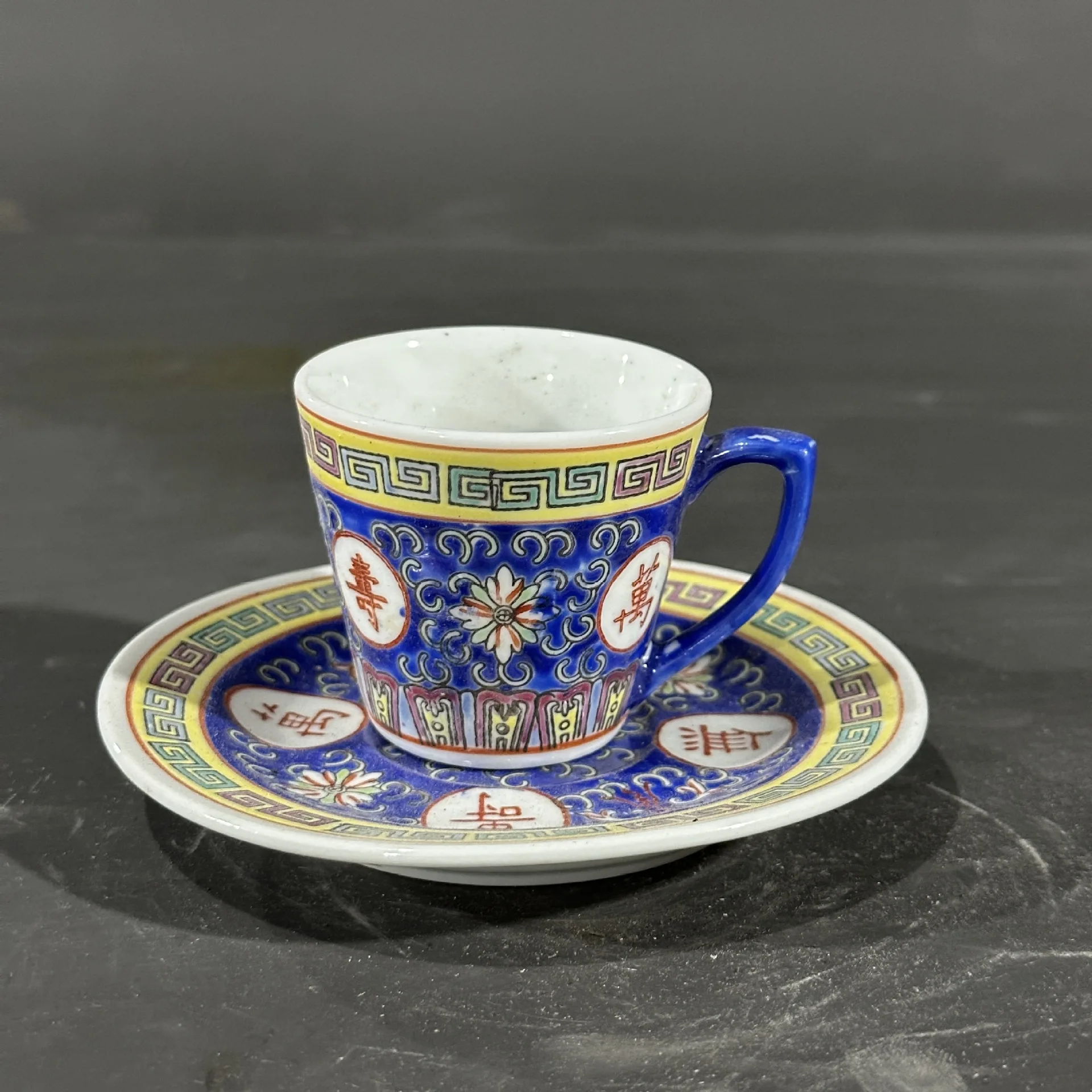 Handmade Hand-Painted Kombucha Wanshou Wujiang Jingdezhen 567 Goods Coffee Cup Pink Porcelain Foreign Exchange Export