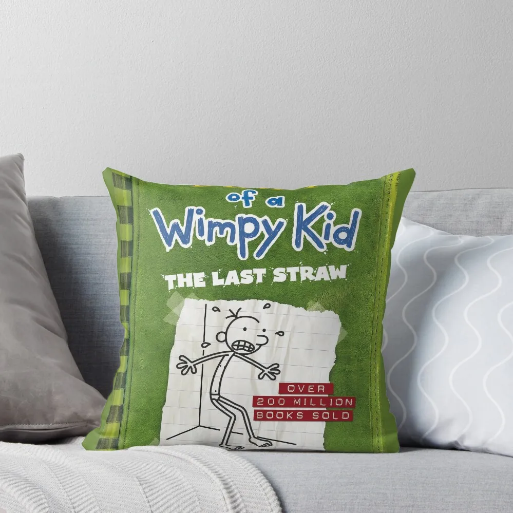 Diary of a Wimpy Kid The Last Straw cover Throw Pillow christmas decorations 2025 Pillow Decor pillow