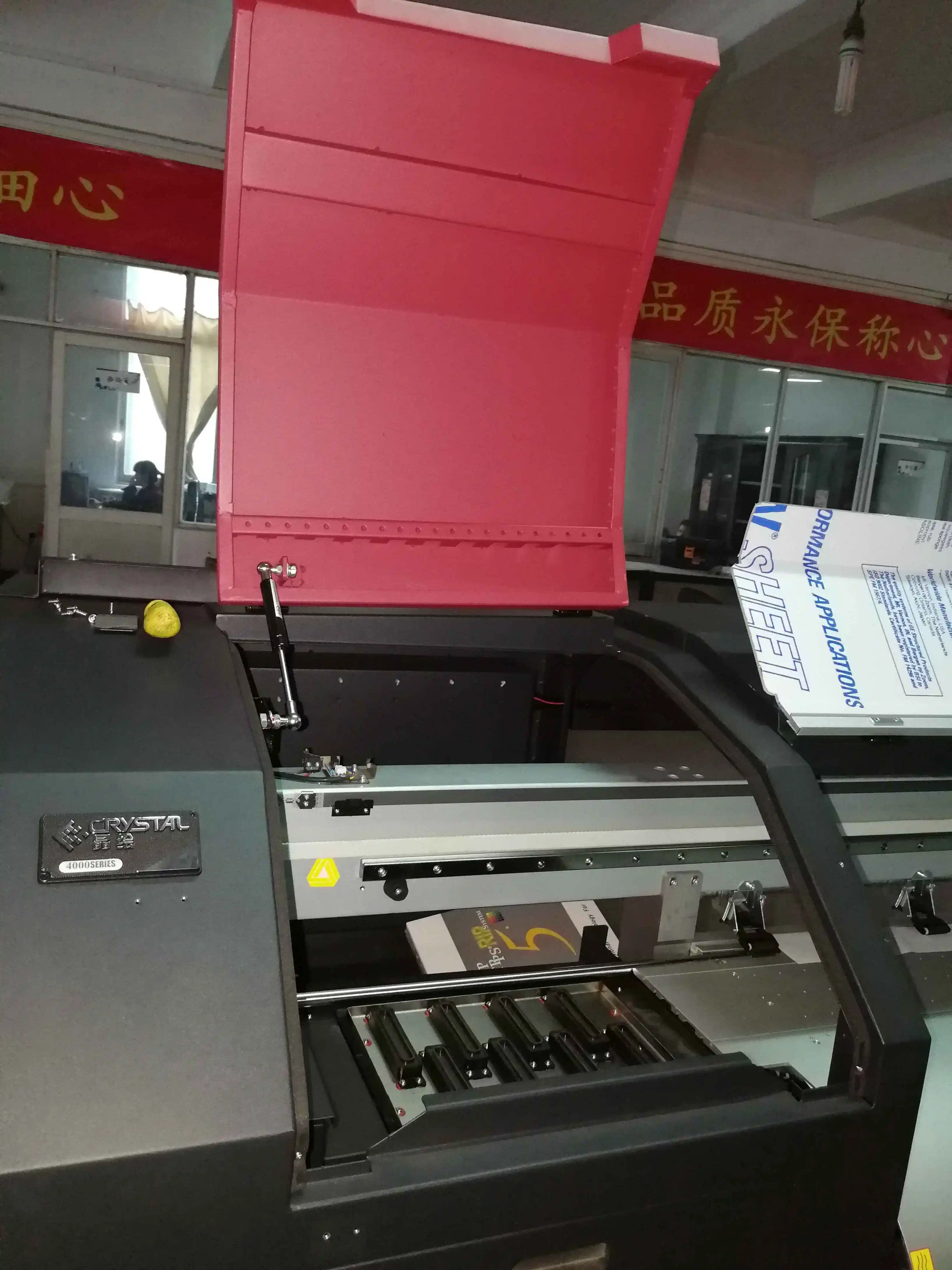 Products subject to negotiationCrystaljet 4000 Series Inkjet Solvent Printer Flex Banner Printing Machine Large Format 4/8 Heads