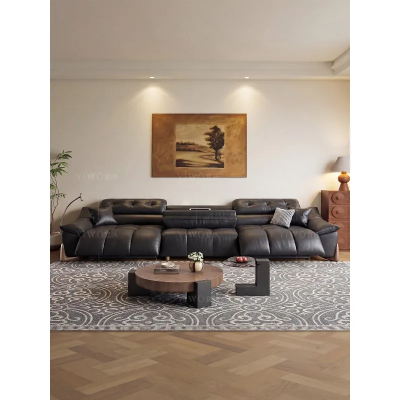 Sofa small apartment living room multi-function adjustment foot electric telescopic