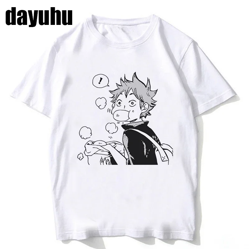 90s Haikyuu Men T Shirt Kuroo Japanese Anime Bokuto Manga Shoyo Volleyball Creative Tshirt Cartoon Graphic Tees Male T-shirt Tee