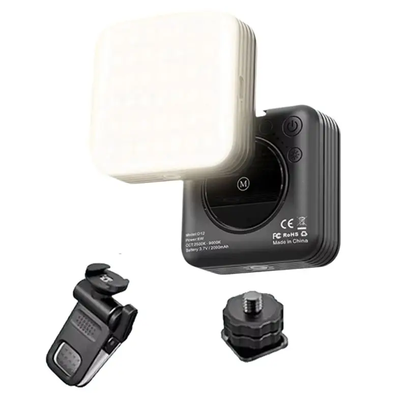 CLCU Mini Pocket RGB Fill Light Portable Photography LED Video Light For Mobile Phone Selfie Live For Camera Laptop RGB Lamp