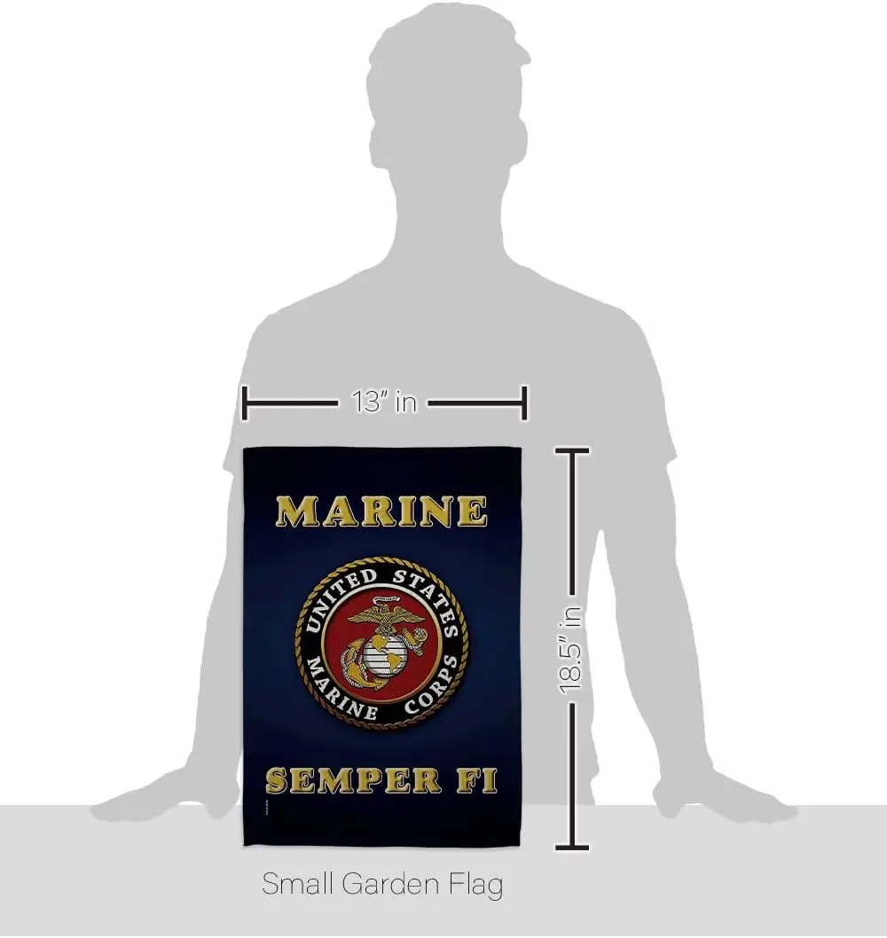 US military United State Marine Corps USMC Semper Double-Sided Lawn Decoration Gift House Garden Yard Banner Fi Flag American Mi