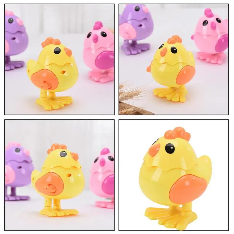 Clockwork Chick Toy Wind Up Filhotes Brinquedos Para Crianças Novidade Frango/Patinho Hopping Windup Toy Party Favors Goody Bag