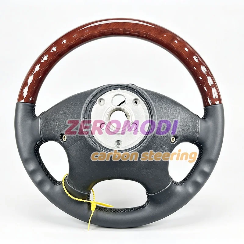 Wood Leather Steering Wheel Replacement For VW Golf 3 Mk3 Jetta Volkswagen Modified Car Steering Wheel