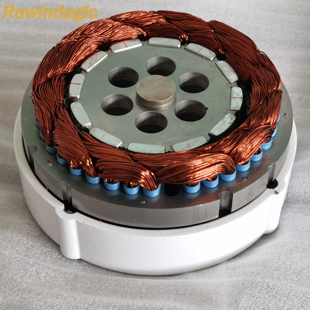 Imagem -06 - Gerador Elétrico Moinhos de Vento Dynamo Water Turbine Gearless Permanent Magnet Uso Doméstico 2kw 3kw 12v 24v 48v 2000w