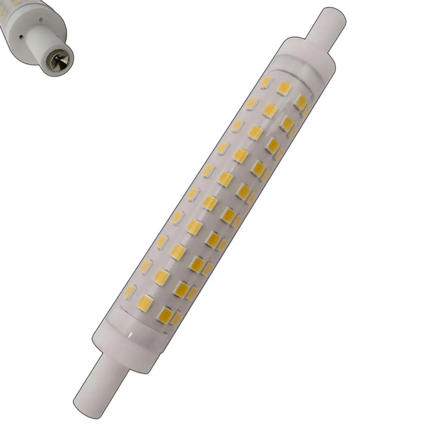 Bombilla de reflector LED R7S regulable, lámpara de 220v, 10w, tubo de enchufe R7S, Blanco cálido, 3000k, blanco Natural, 4000k, 6000k, reemplazo J118, 1 unidad