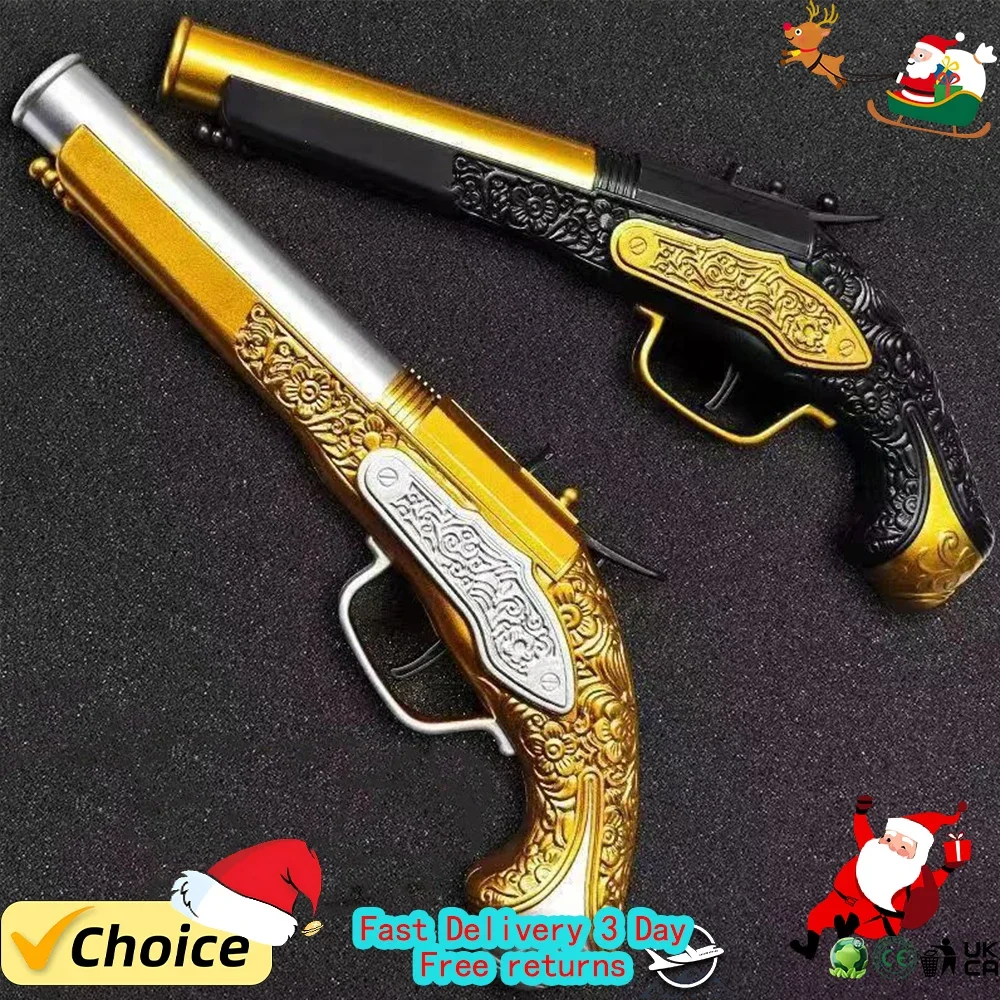 Winchester-pistola doble suave para niños, revólver dorada, emulada, Pirata caribeño, EVA, juguete, novedad de 2024