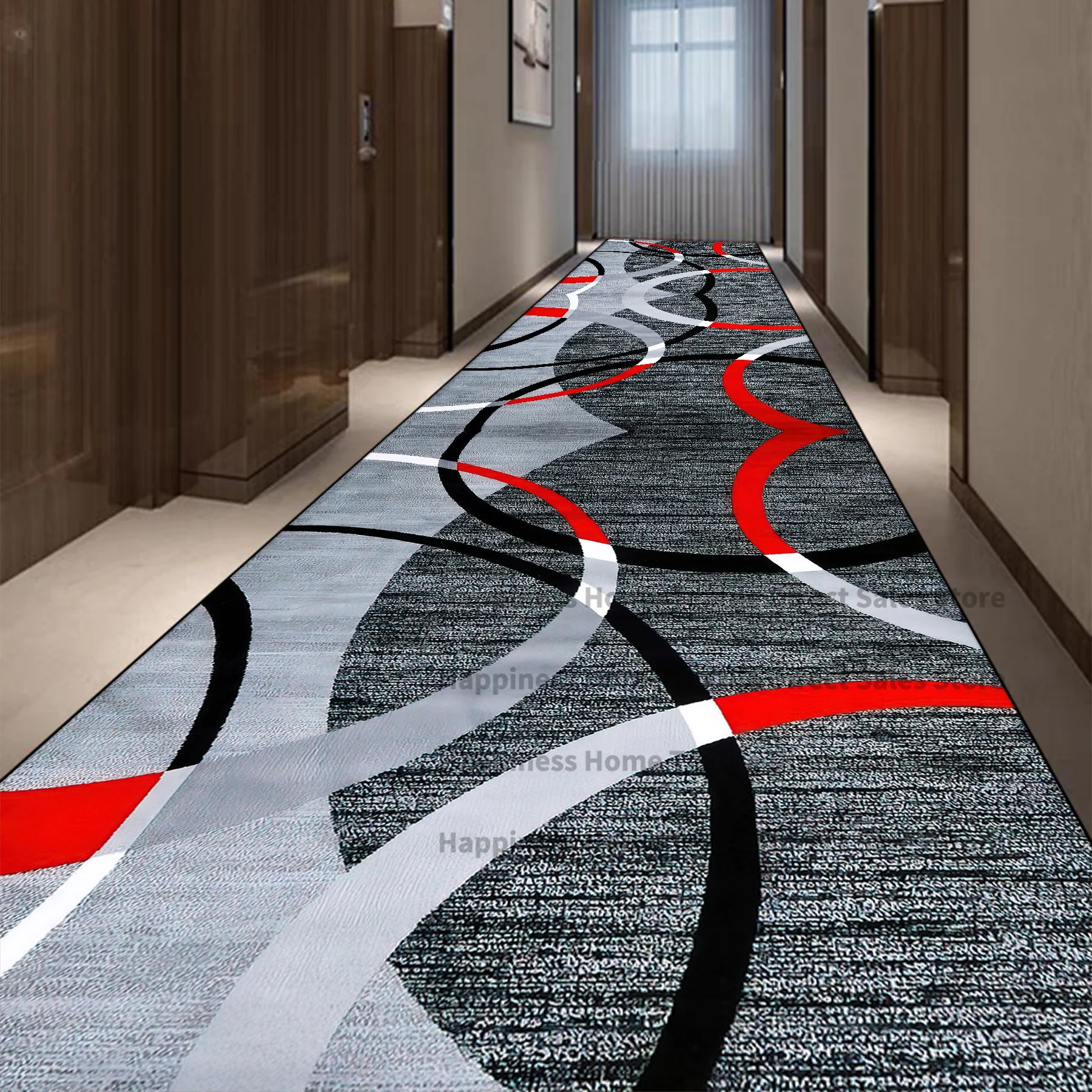 

Light Luxury Long Corridor Carpet Runner Washable Hallway Area Rugs Hotel Porch Entry Doormat Non-slip Stairway Floor Mats Ковер