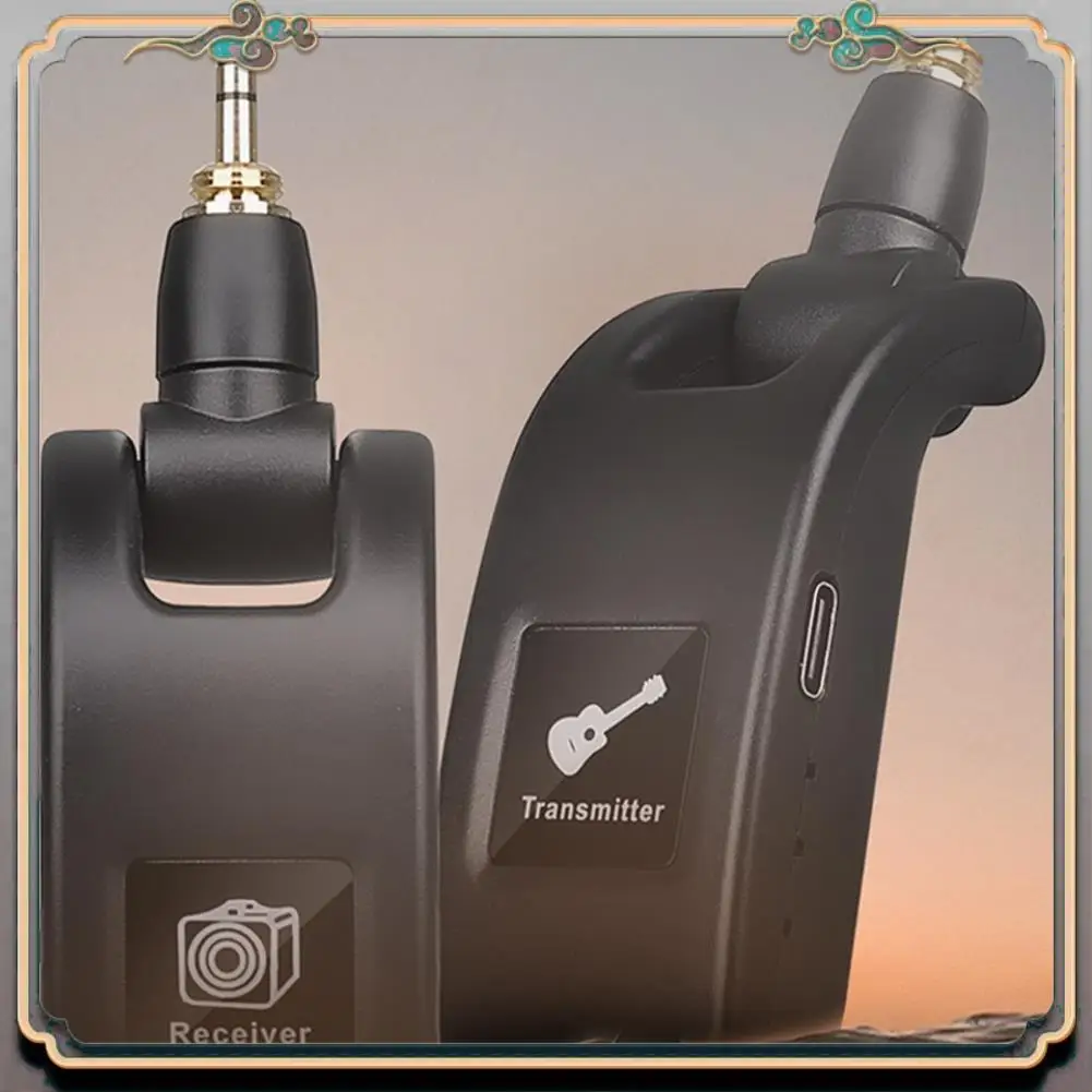 

Durable 2.4Ghz Wireless Guitar Transmitter Receiver: Wireless Guitar System For Violin Keyboard Electronic Musical Instruments