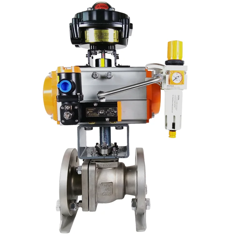 

Globe valve ATEX certified 1/2-8 inch pneumatic lined o ball valve explosion proof oil and manual angle OEM can be customized