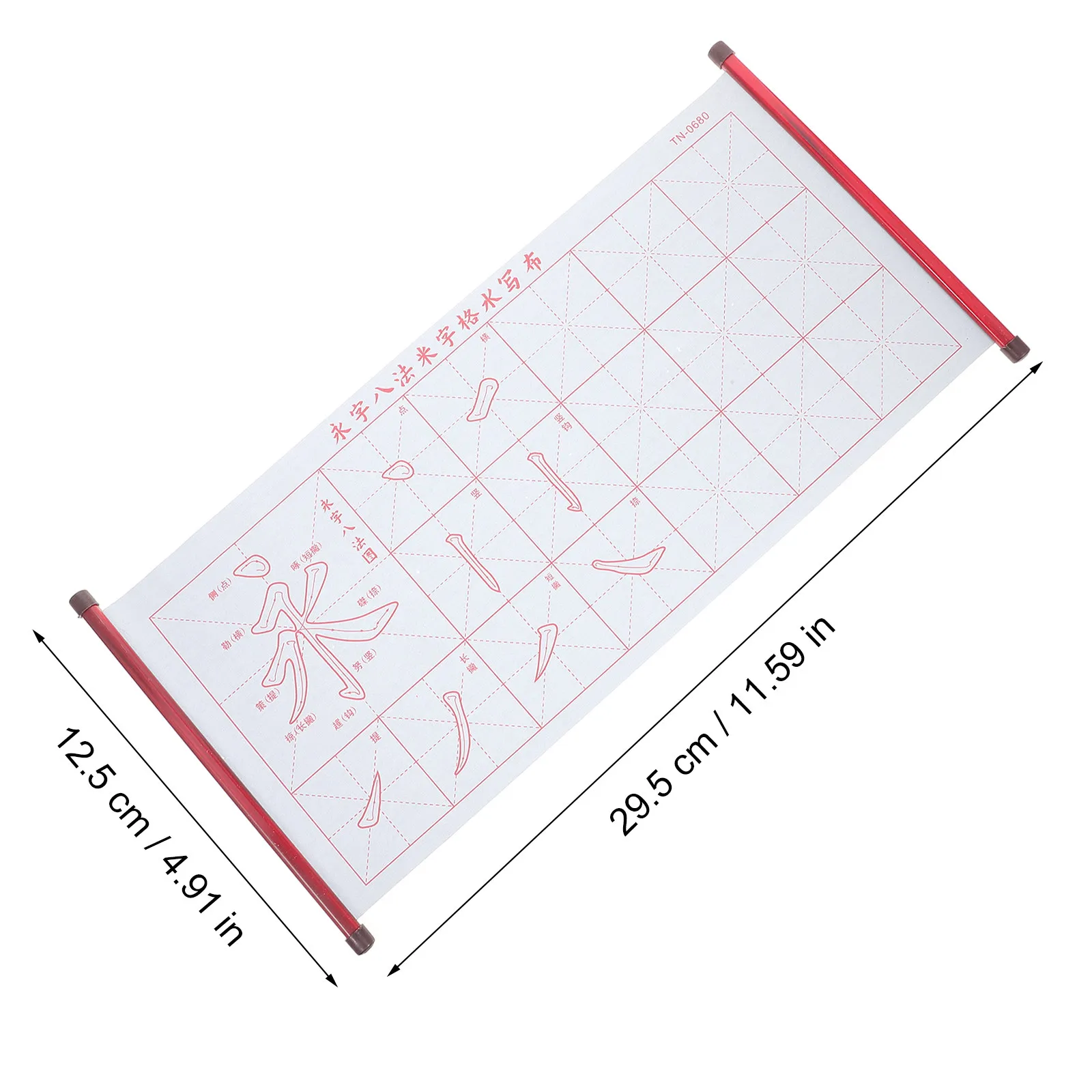 1Set Water Writing Cloth Calligraphy Set Premium Eco-Friendly Safe Practice Pen for Chinese Calligraphy Learning Copybooks Brush