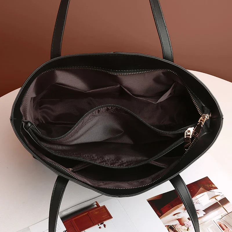 New 2024 Large Women\'s Bag Large Capacity Shoulder Bags High Quality PU Leather Shoulder Bags Ladies Wild Bags Sac a Main Femme